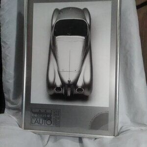 BMW Mille Miglia 1940 professional framed poster
